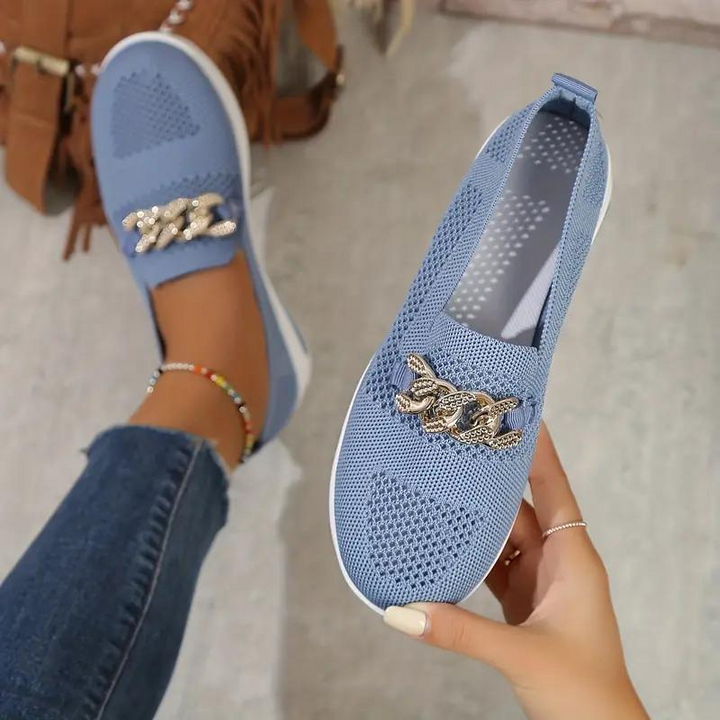 Drune | Elegante Slip-On-Loafer mit Kettendetail für Frauen