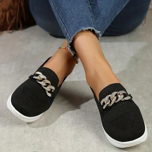 Drune | Elegante Slip-On-Loafer mit Kettendetail für Frauen
