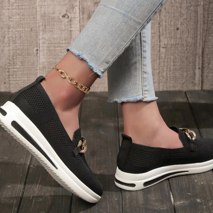 Drune | Elegante Slip-On-Loafer mit Kettendetail für Frauen
