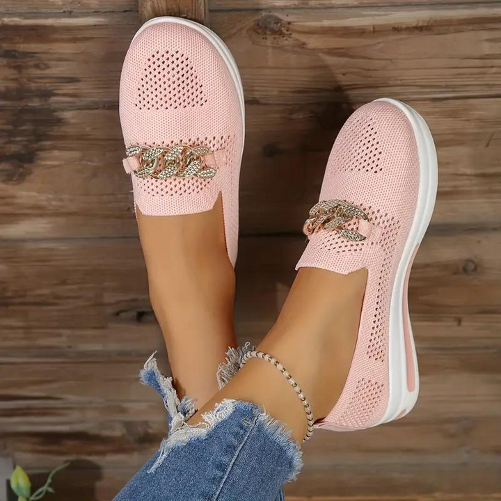 Drune | Elegante Slip-On-Loafer mit Kettendetail für Frauen