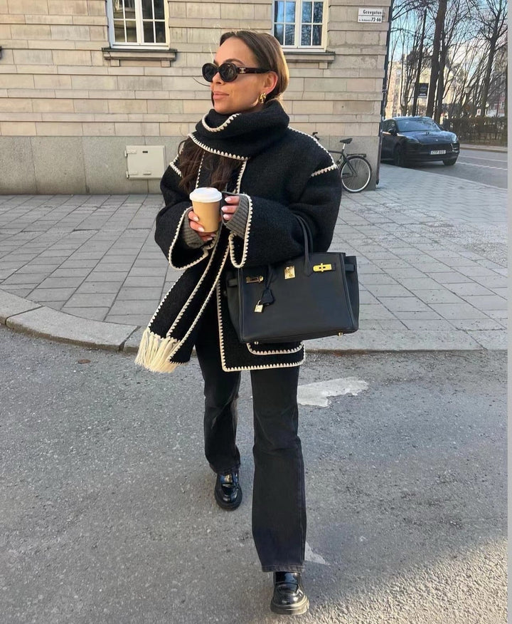 Drune | Bequeme Cape-Jacke aus Wolle