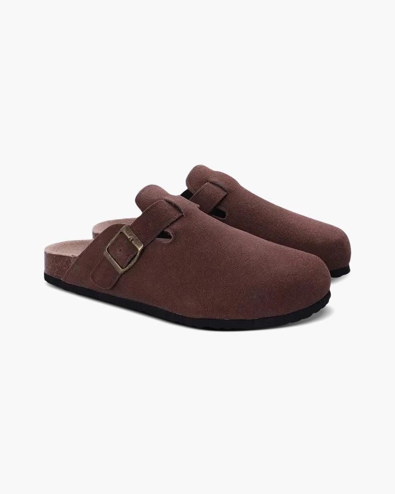Drune | Bequemer Herren Clog Aus Wildleder Mit Ergonomischem Fußbett