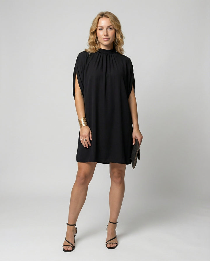 Elegantes Fledermausärmel Kleid Damen | Drune