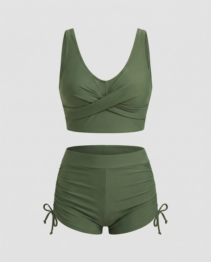 Drune | Olivgrün Active Bikini Satz