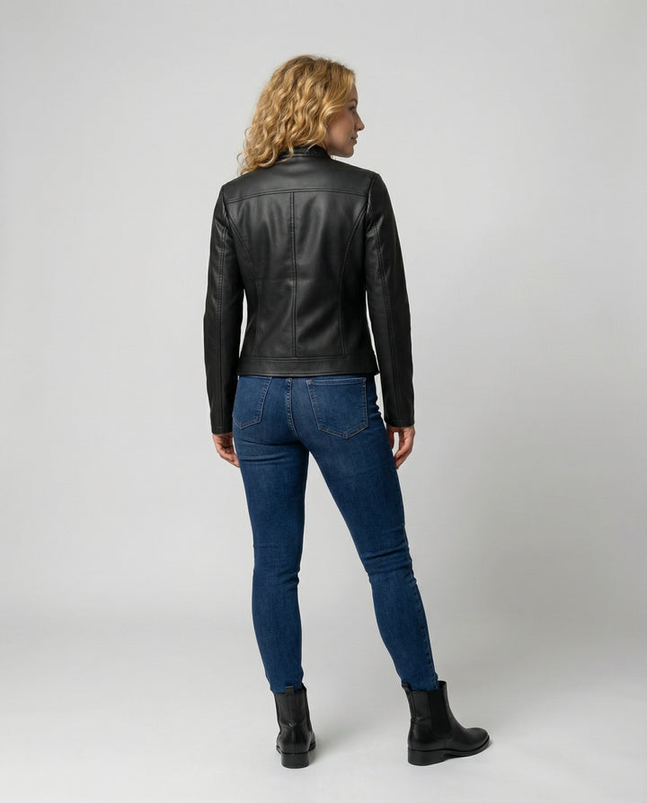 Elegante Lederjacke Damen | Drune