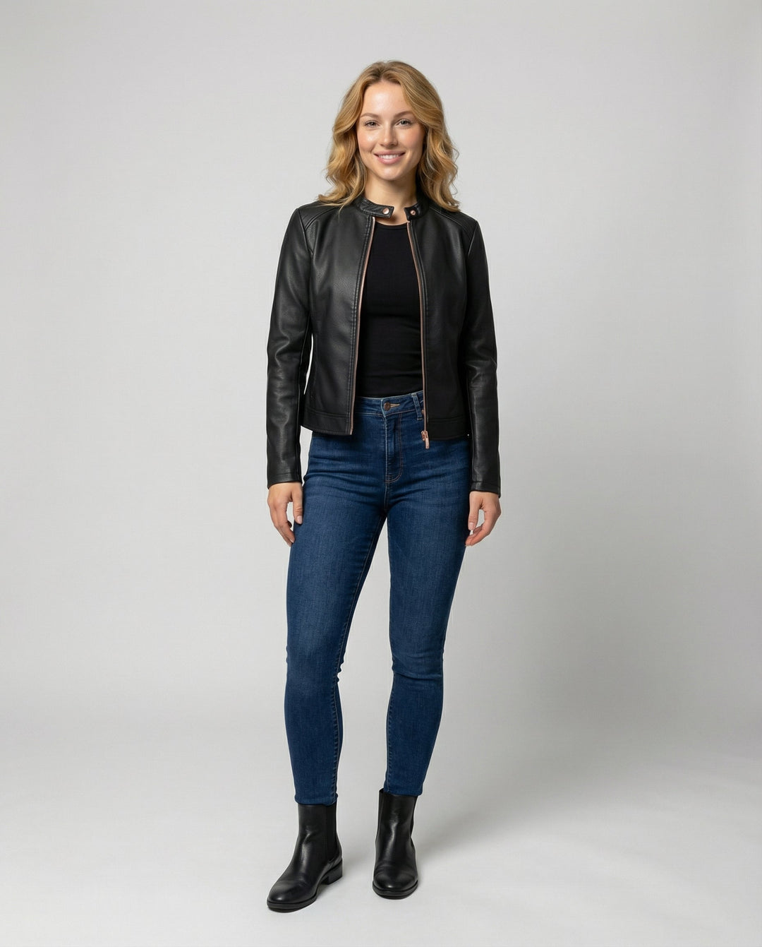 Elegante Lederjacke Damen | Drune