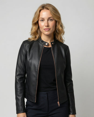 Elegante Lederjacke Damen | Drune