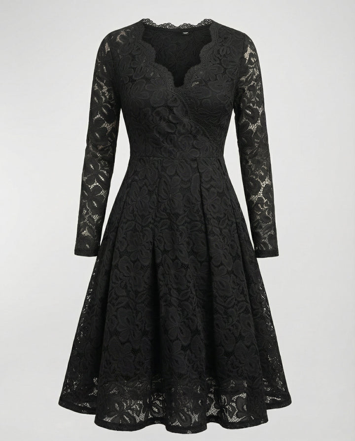 Elegantes Spitzenkleid Damen | Drune