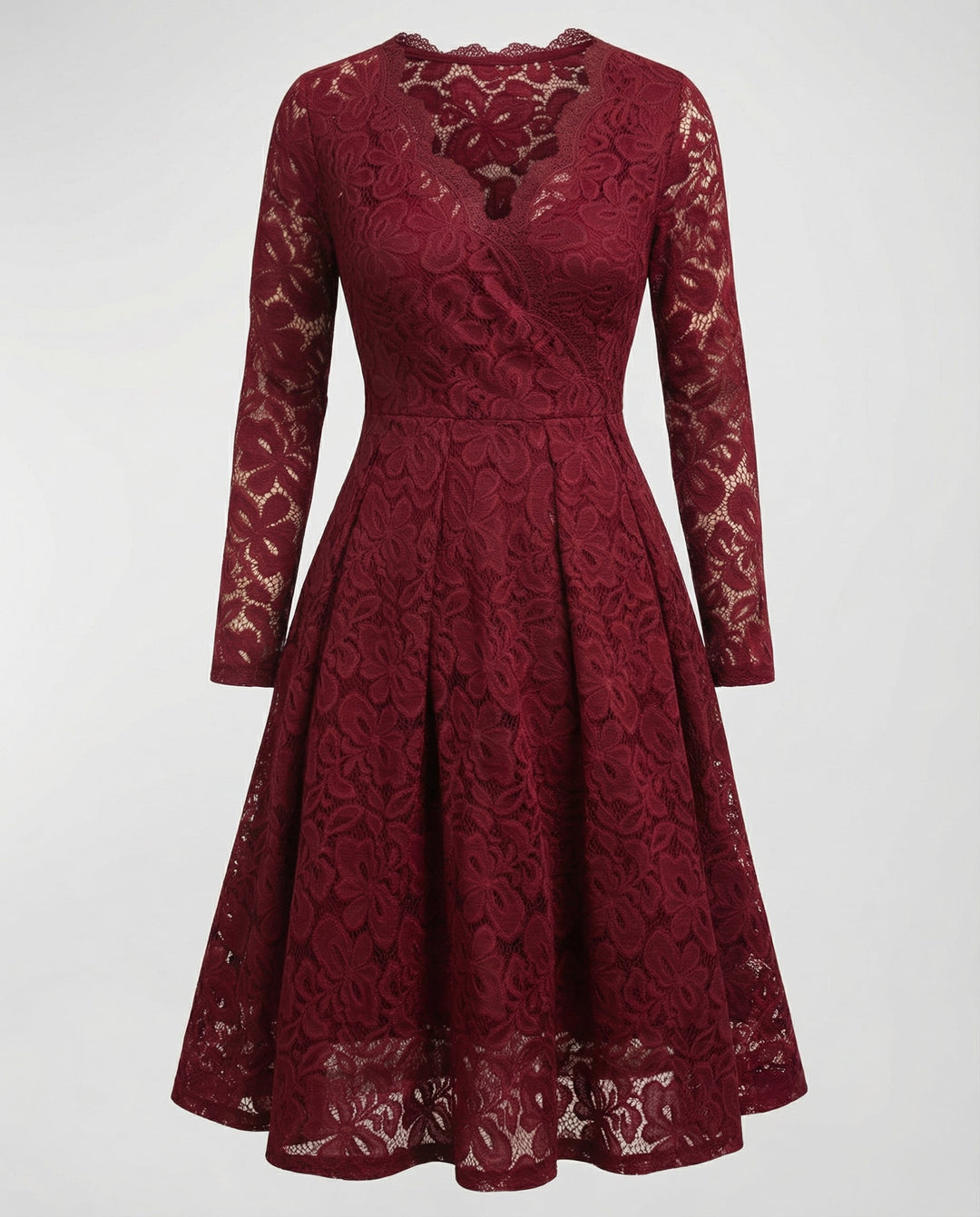 Elegantes Spitzenkleid Damen | Drune