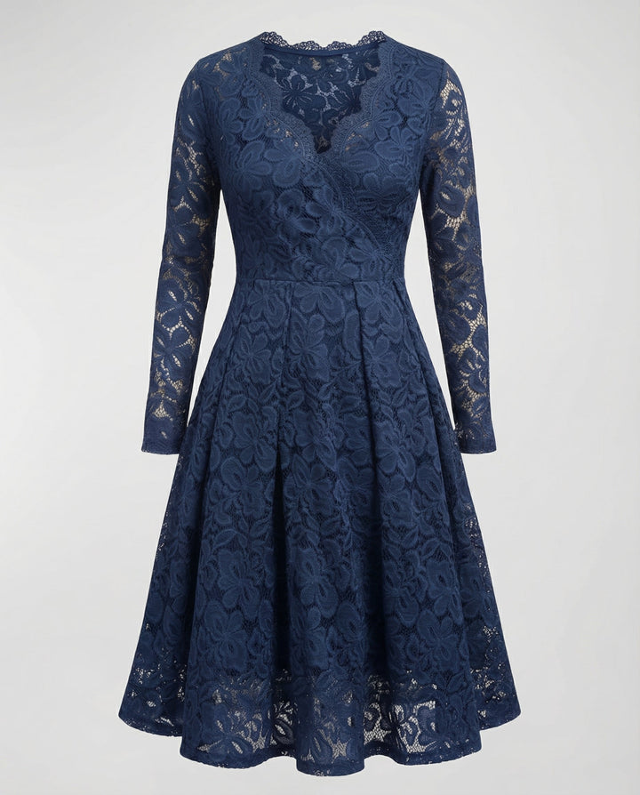 Elegantes Spitzenkleid Damen | Drune