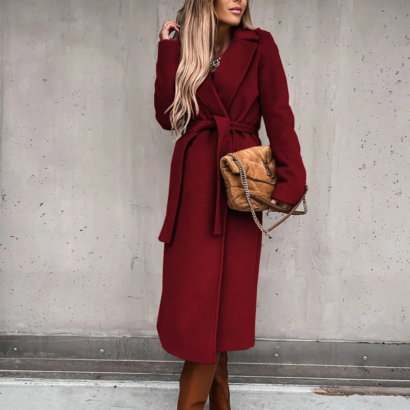 Drune Mantel | Eleganter langer Mantel für Frauen