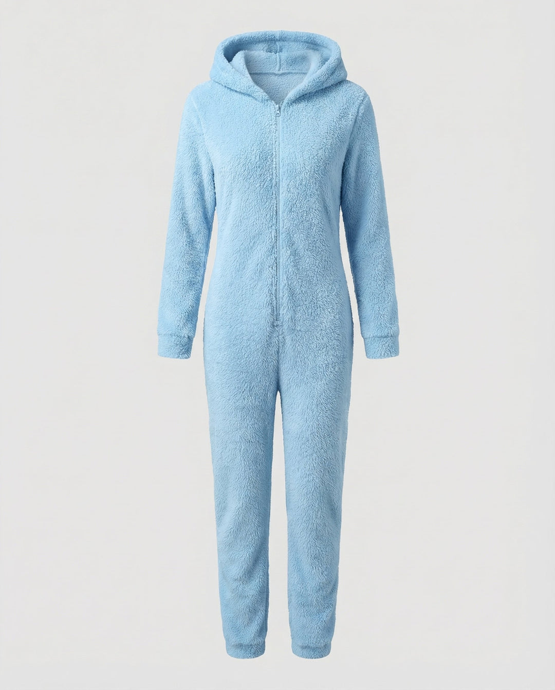 Damen Teddy Fleece Overall Kapuze | Drune