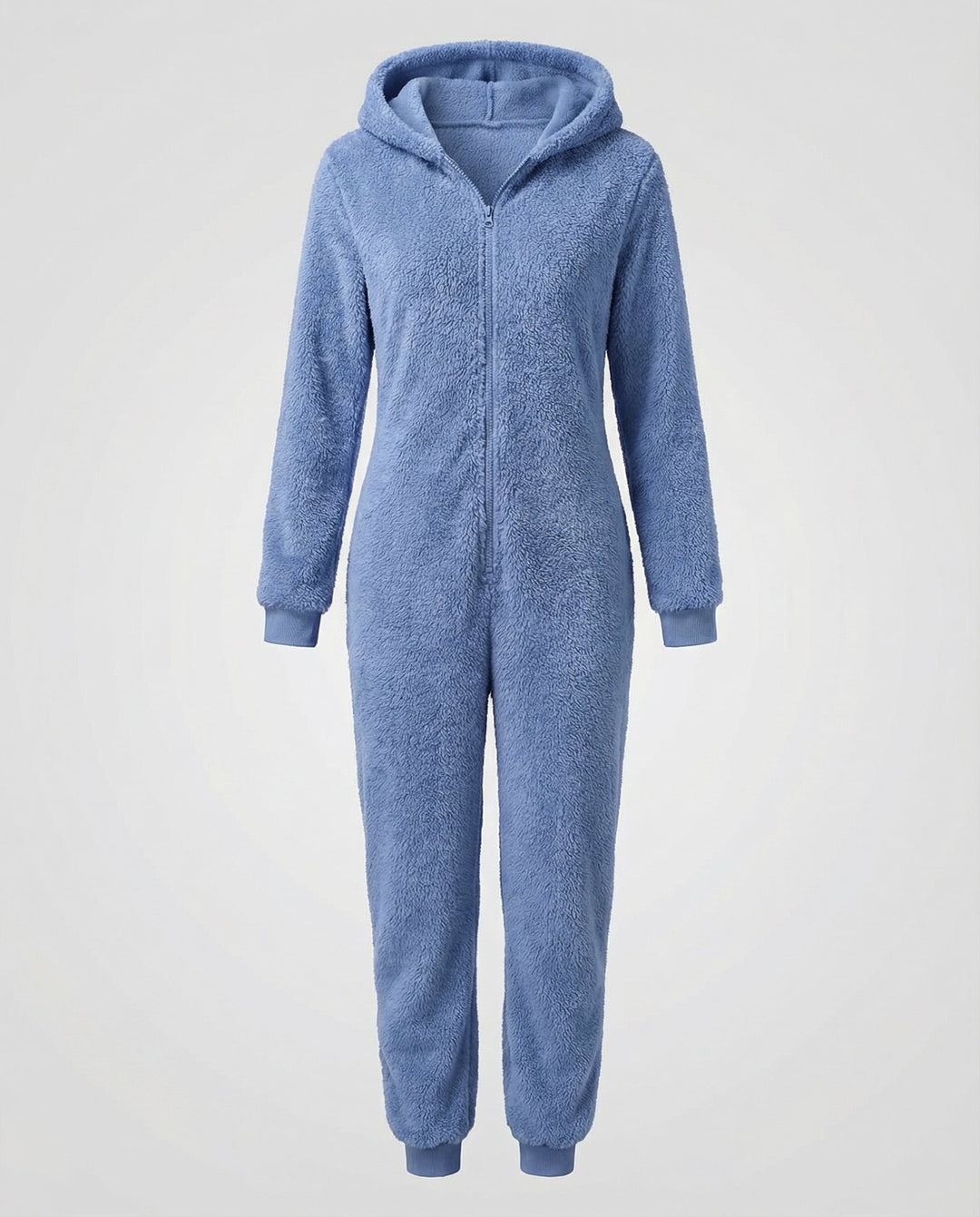 Damen Teddy Fleece Overall Kapuze | Drune