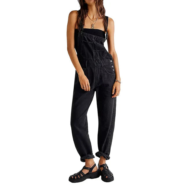 Drune | Stilvoller Denim Overall mit Lässig Passform