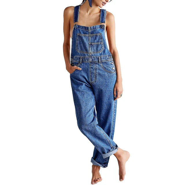 Drune | Stilvoller Denim Overall mit Lässig Passform