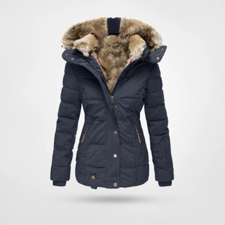 Drune | Elegante Damen Winter Pufferjacke mit Parka-Design