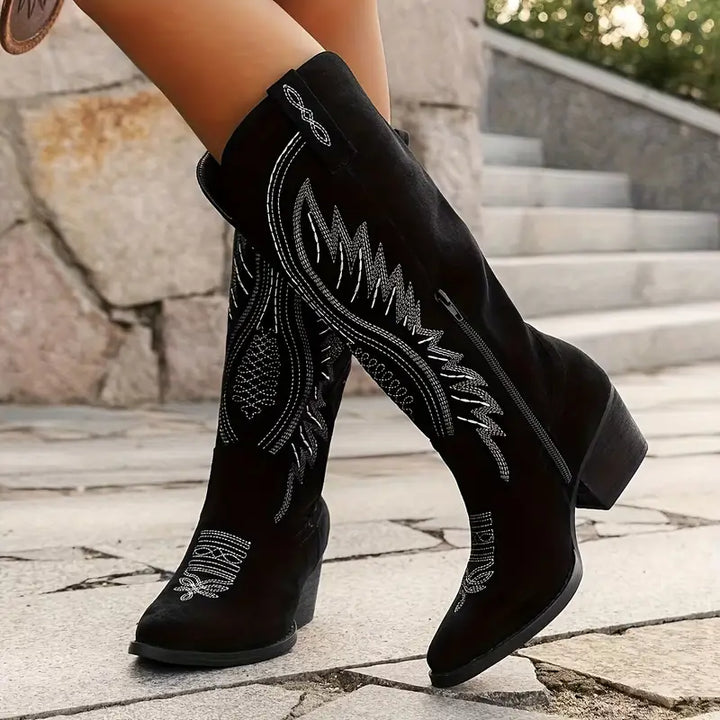Drune | Elegante Gestickte Cowboystiefel