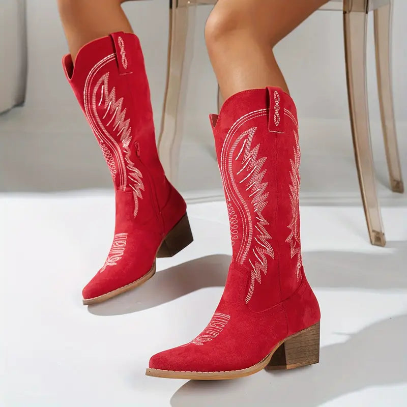 Drune | Elegante Gestickte Cowboystiefel