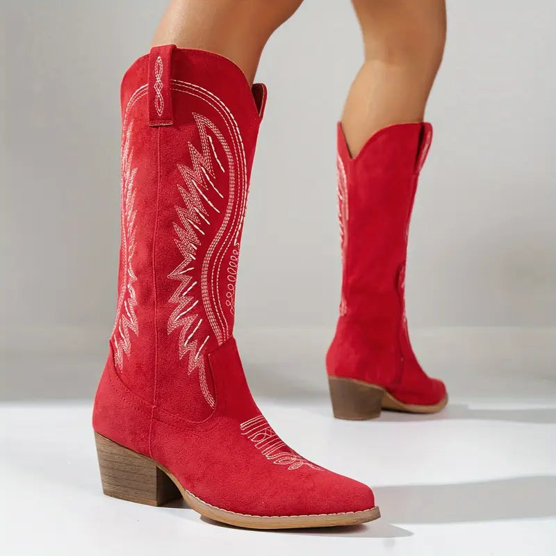 Drune | Elegante Gestickte Cowboystiefel