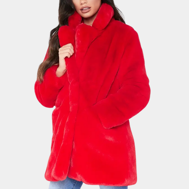 Drune | Eleganter Winterplüschmantel für Damen