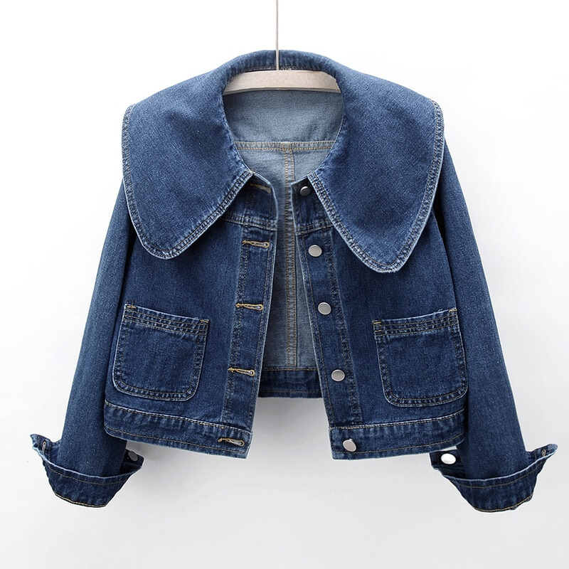 Drune | Koreanische Kurze Denim Jacken für Frauen
