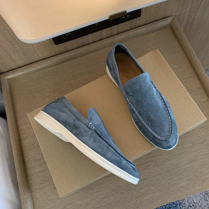 Vintage Leder Herren Slipper Drune