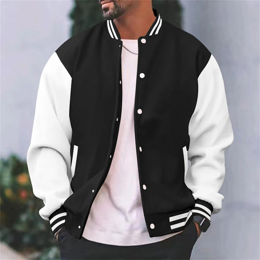 Drune | Stylische und klassische Bomberjacke mit Druckknöpfen für Herren
