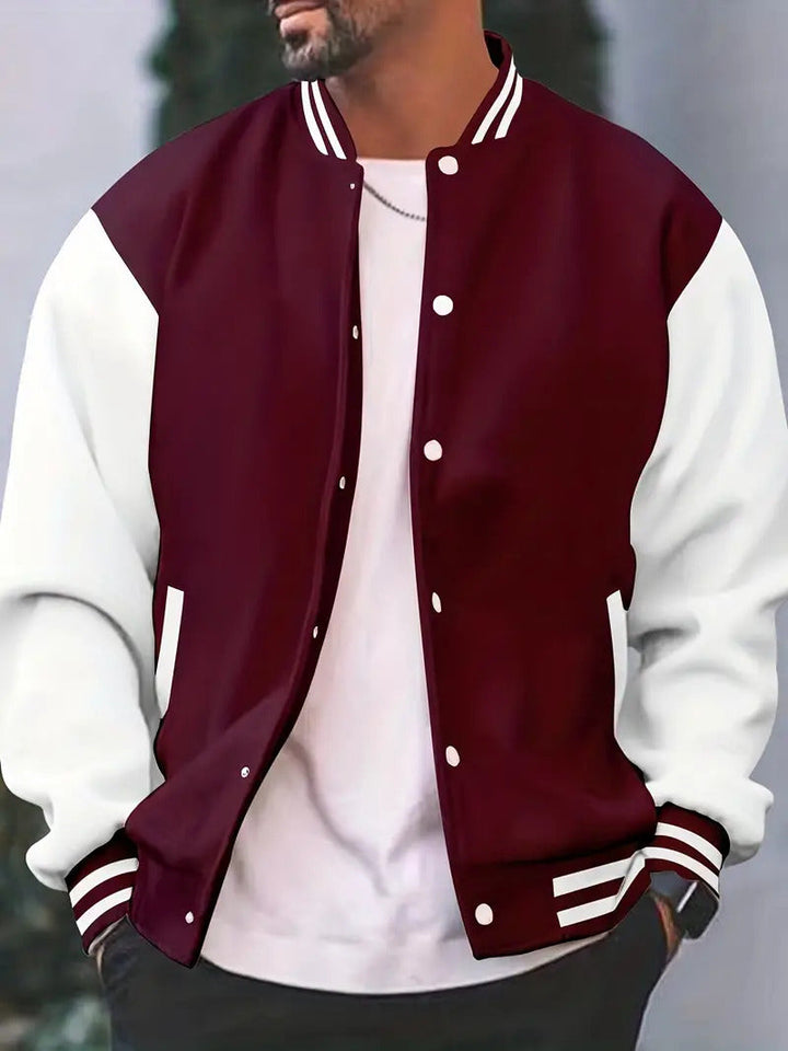 Drune | Stylische und klassische Bomberjacke mit Druckknöpfen für Herren