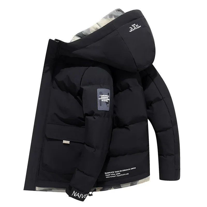Drune | Wattierte Jacke mit Kapuze