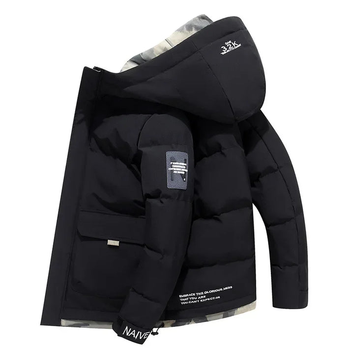 Drune | Wattierte Jacke mit Kapuze
