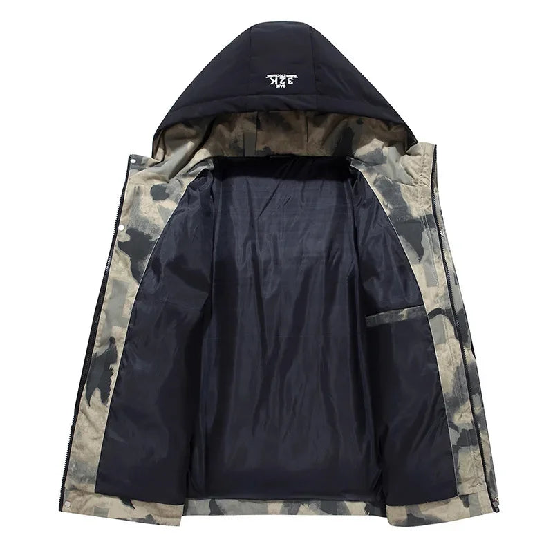 Drune | Wattierte Jacke mit Kapuze