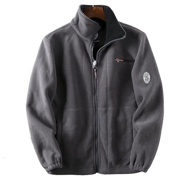 Drune | Herren Fleecejacke mit Reißverschluss – Outdoorjacke im Norwegen-Stil für Herbst & Winter