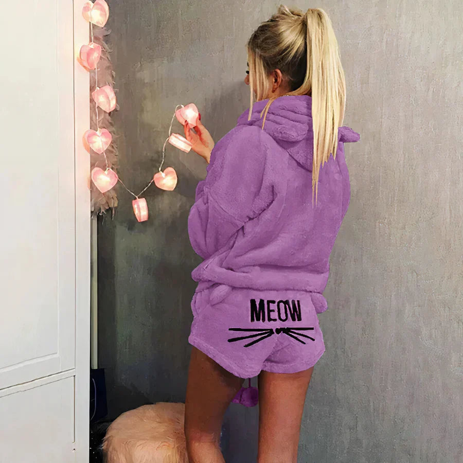Drune | damen pyjama oberteil und shorts set