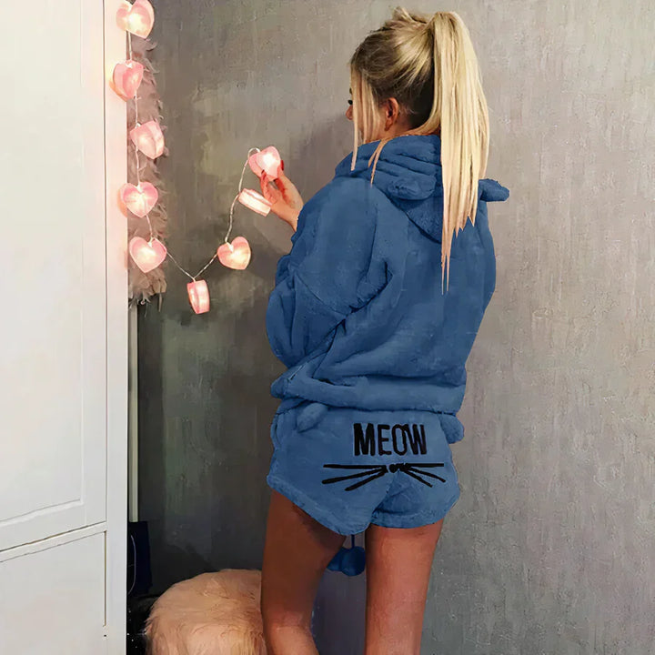Drune | damen pyjama oberteil und shorts set
