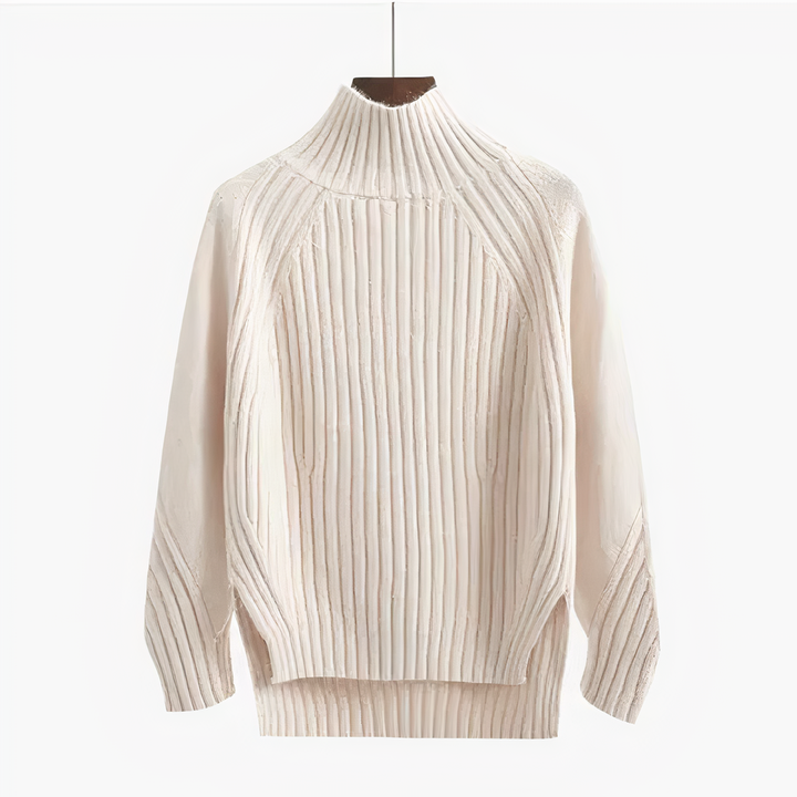 Drune | Rippstrick hochabschließender Pullover
