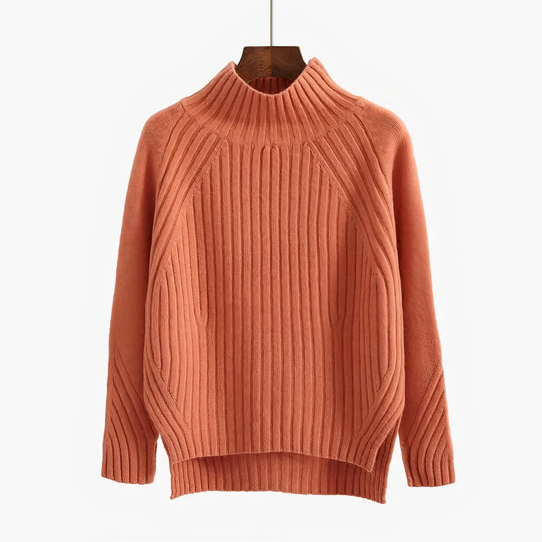 Drune | Rippstrick hochabschließender Pullover