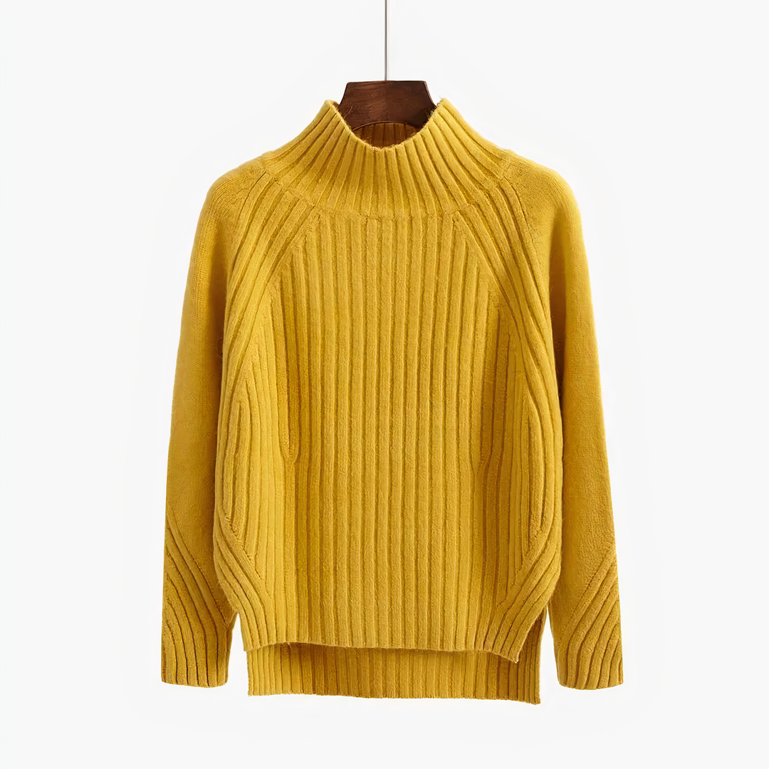 Drune | Rippstrick hochabschließender Pullover