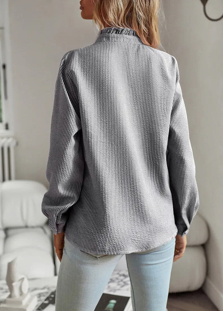 Drune Bluse | Elegantes Hemd für Frauen mit Rüschen