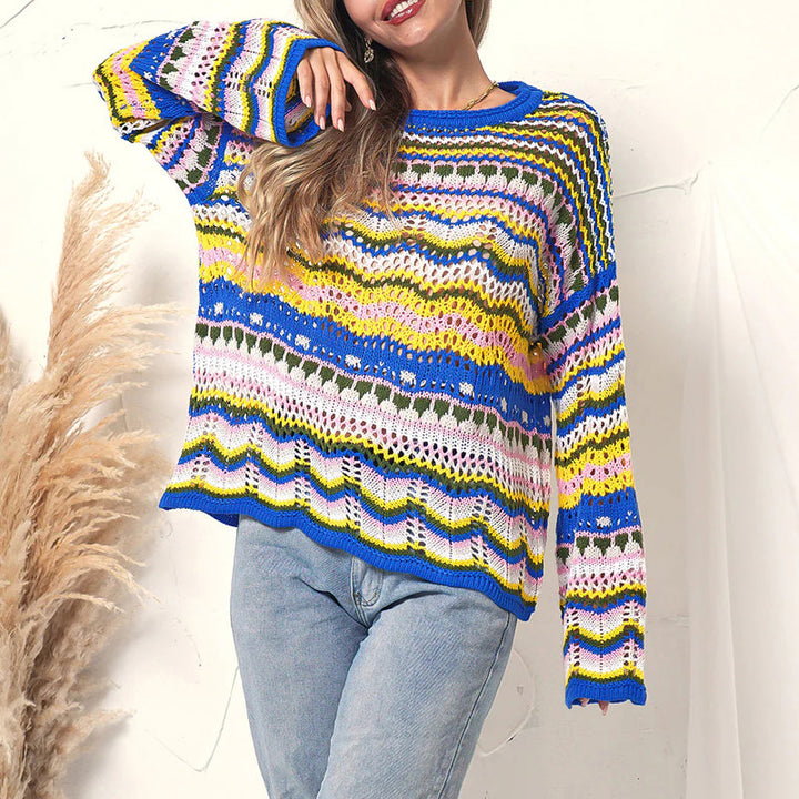 Drune | Gestreifter Strickpullover Mit Feinem Design