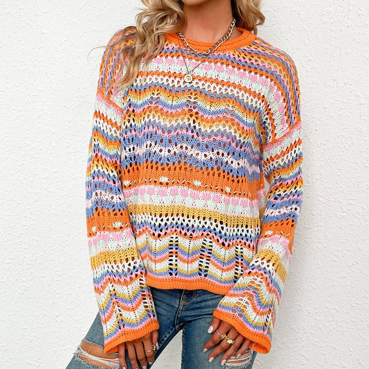 Drune | Gestreifter Strickpullover Mit Feinem Design