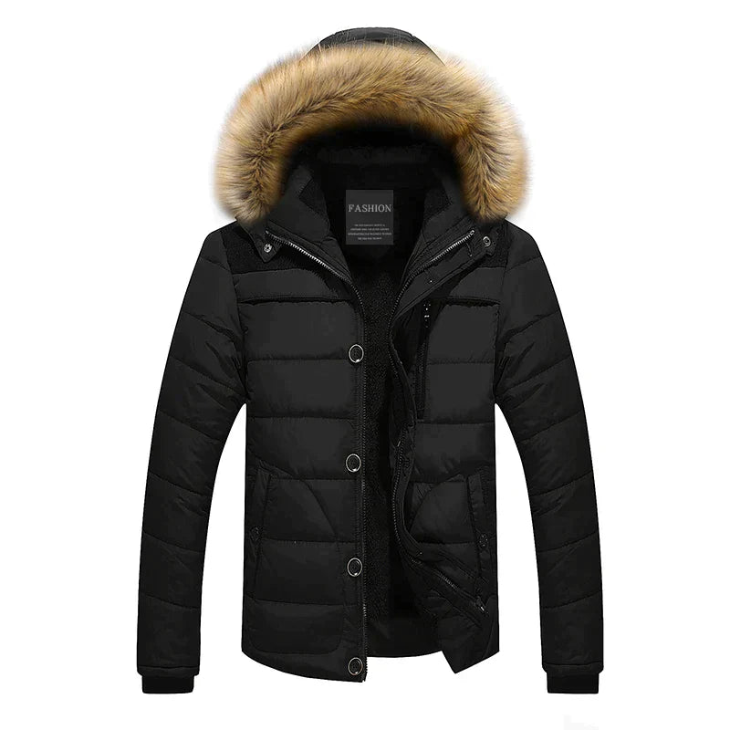 Drune | Parka mit Fellkragen und Kapuze