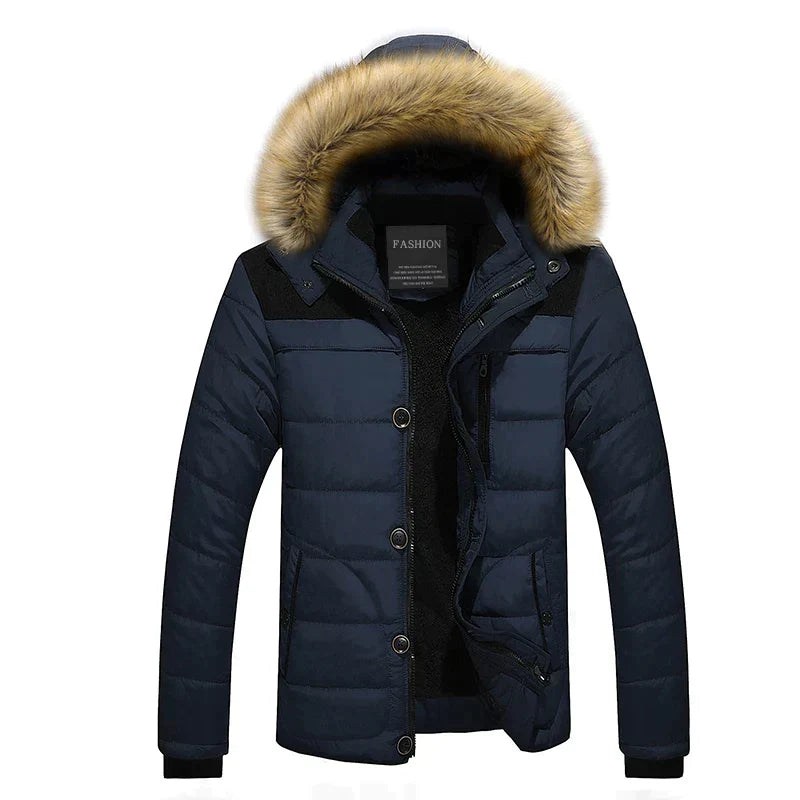 Drune | Parka mit Fellkragen und Kapuze