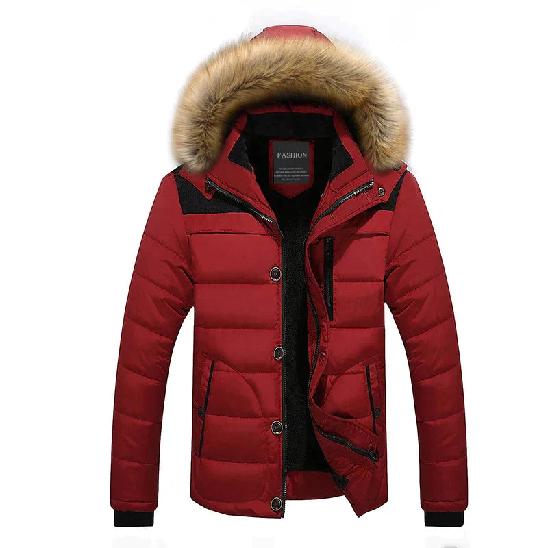 Drune | Parka mit Fellkragen und Kapuze