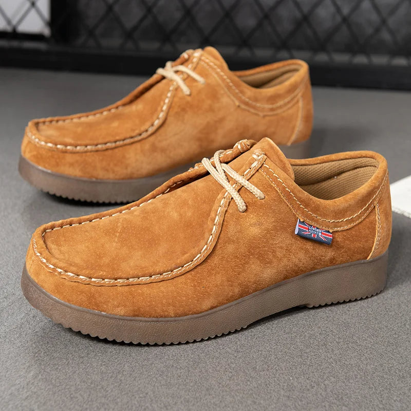 Drune | Bequeme Wildlederschuhe mit Anti Rutsch Sohle für Mehr Komfort