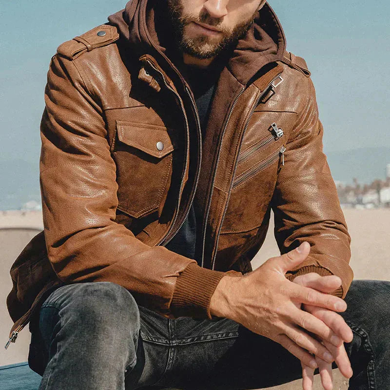 Drune | Eleganter Lederblouson für Männer