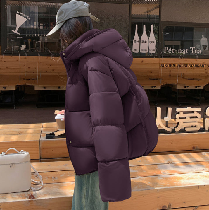Drune | Frauen Warme Kapuzen Daunen Pufferjacke
