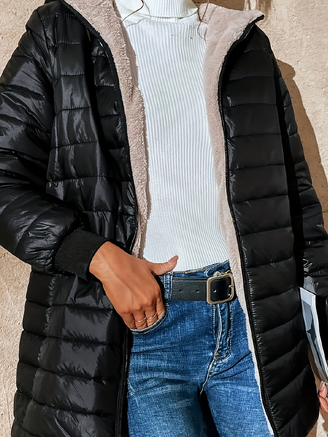 Drune | Damen Warmer Langer Puffer Wintermantel