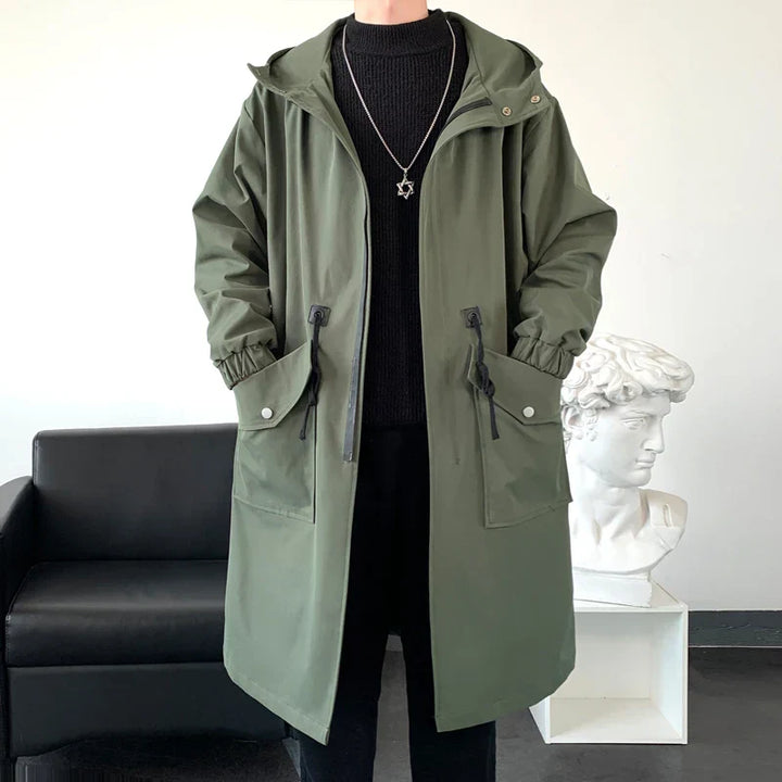 Drune | Wasserdichte Außenjacke mit Kapuze und großen seitlichen Taschen