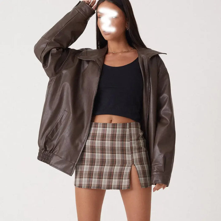 Drune | Elegante Lederjacke Damen