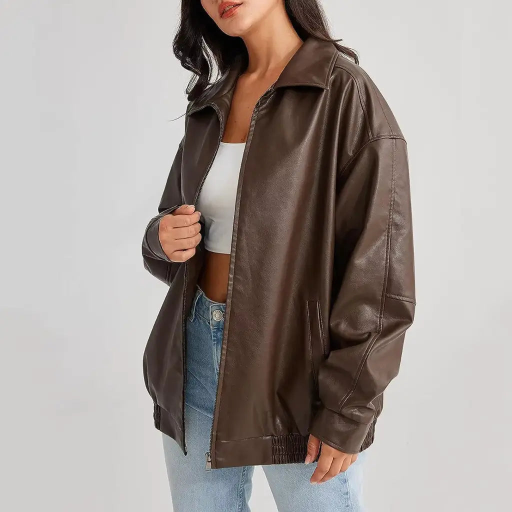 Drune | Elegante Lederjacke Damen
